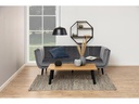 AC Design Wandregal Seaford 77 x 20 x 77 cm, Nature/Schwarz