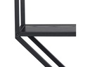 AC Design Wandregal Seaford 77 x 20 x 77 cm, Schwarz