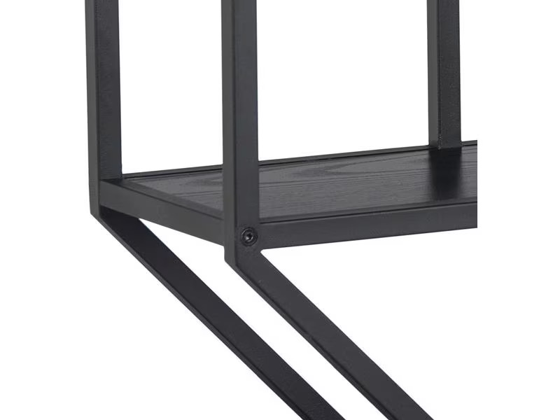 AC Design Wandregal Seaford 77 x 20 x 77 cm, Schwarz