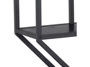 AC Design Wandregal Seaford 77 x 20 x 77 cm, Schwarz