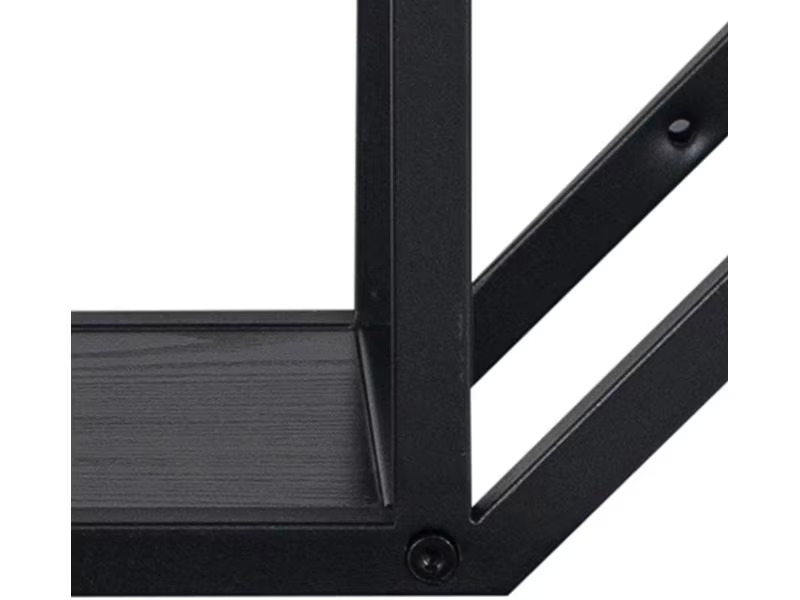 AC Design Wandregal Seaford 77 x 20 x 77 cm, Schwarz