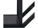 AC Design Wandregal Seaford 77 x 20 x 77 cm, Schwarz