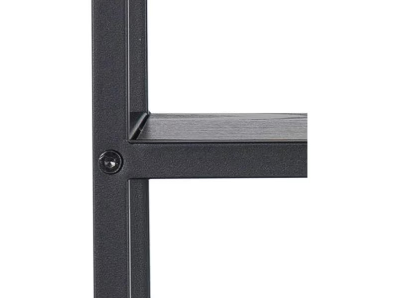 AC Design Wandregal Seaford 77 x 20 x 77 cm, Schwarz