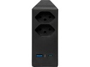 Brennenstuhl Abzweigstecker 2 x T13, 1 x USB A, 1 x USB C, 300° drehbar