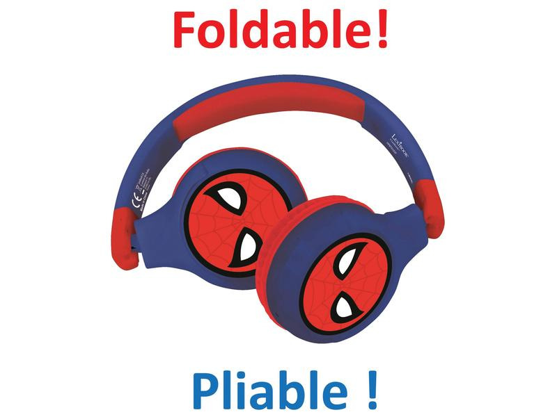 Lexibook Spider-Man 2-in-1-Bluetooth-Kopfhörer