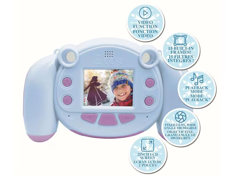Lexibook Kinderkamera Disney Frozen Blau/Violett