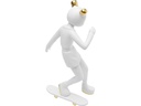 Kare Dekofigur Skating Astronaut Weiss