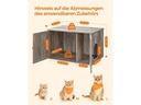Feandrea Katzenhaus für Katzentoilette, Grau