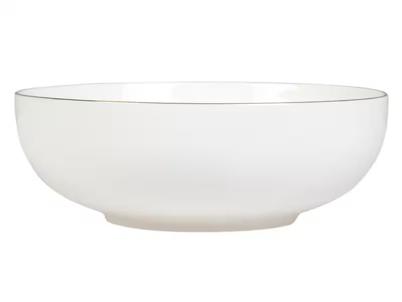 FURBER Suppen- &amp; Pastateller Ø 20.5 cm, 6 Stück, Weiss/Gold