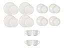 FURBER Speise-Service 20-teilig, Weiss/Gold