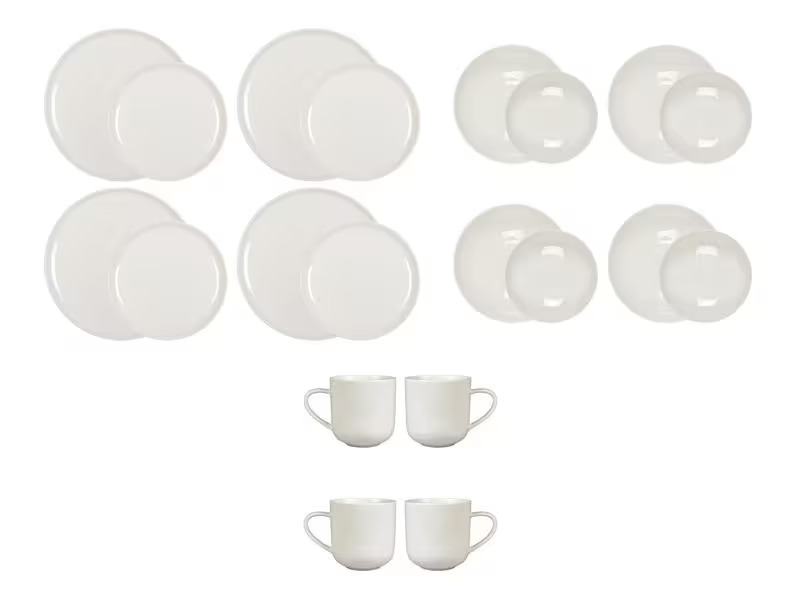 FURBER Speise-Service 20-teilig, Weiss