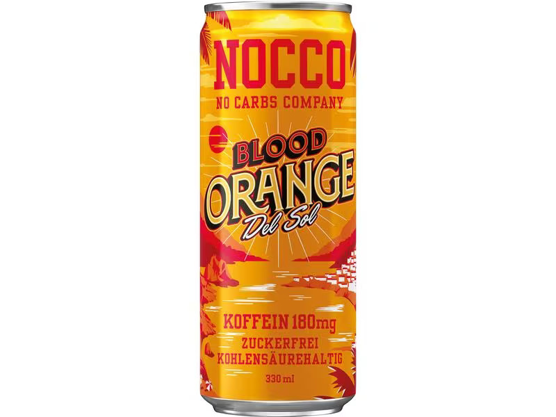 NOCCO Getränk BCAA Blood Orange Del Sol 24 x 0.33 l