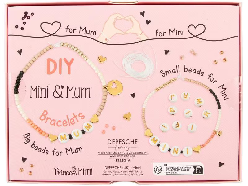 Depesche Perlen-Set Mini &amp; Mum Mehrfarbig