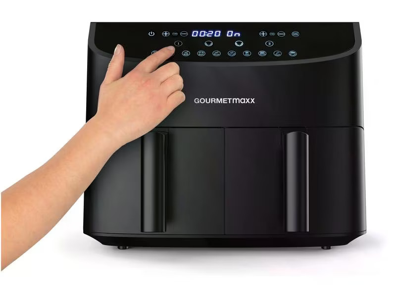 GOURMETmaxx Heissluft-Fritteuse 6 kg, Schwarz
