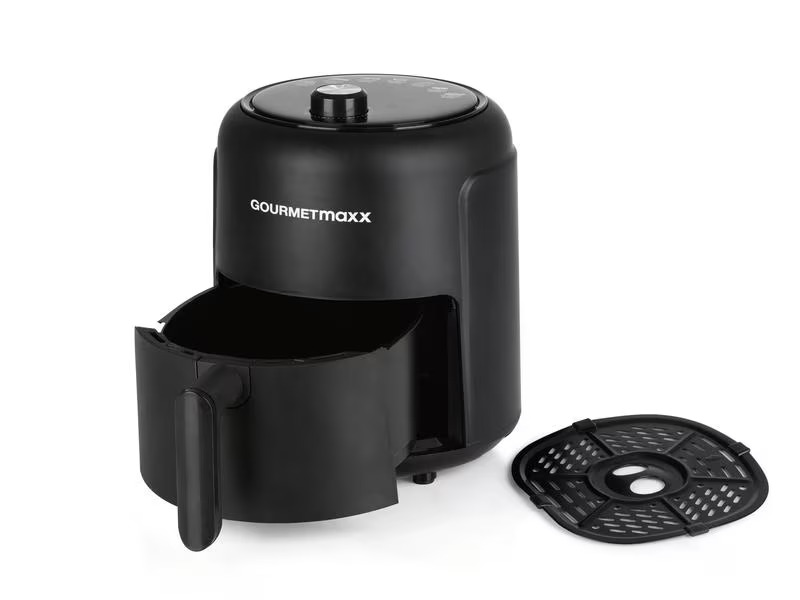 GOURMETmaxx Heissluft-Fritteuse 2 kg, Schwarz