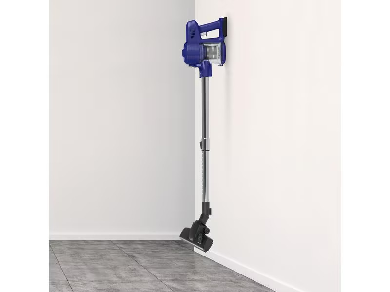 CLEANmaxx Akku-Hand- und Stielsauger Blau/Silber