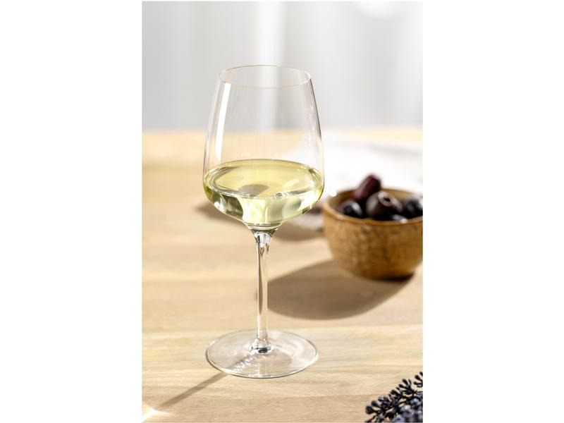 Leonardo Weissweinglas Cesti 280 ml, 6 Stück, Schwarz/Transparent