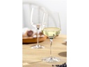 Leonardo Weissweinglas Cesti 280 ml, 6 Stück, Schwarz/Transparent