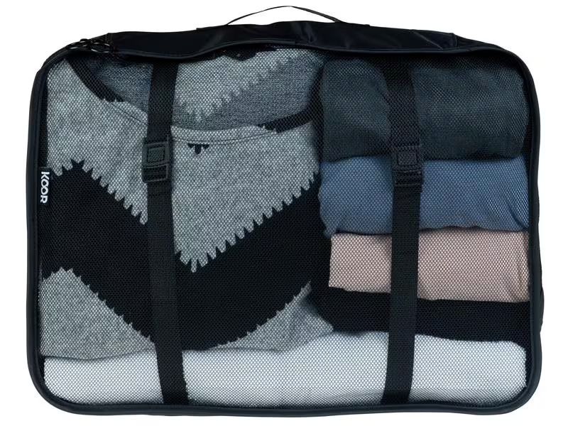 KOOR Kleiderbeutel Reesa, Grösse XL, 2er-Pack, Schwarz