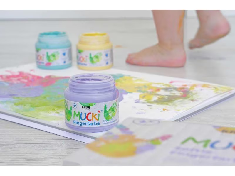Kreul Fingerfarbe Kreul Mucki 150 ml, 6 Stück