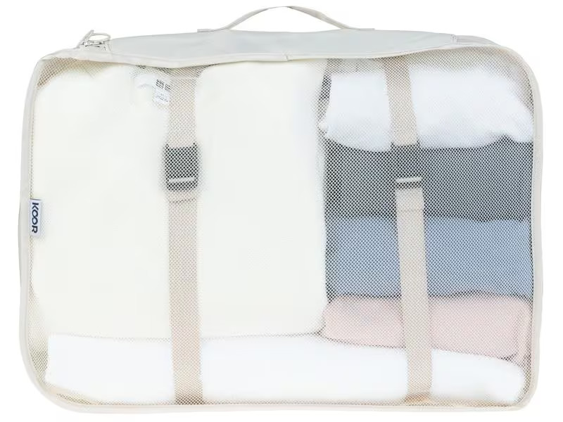 KOOR Kleiderbeutel Reesa, Grösse XL, 2er-Pack, Beige