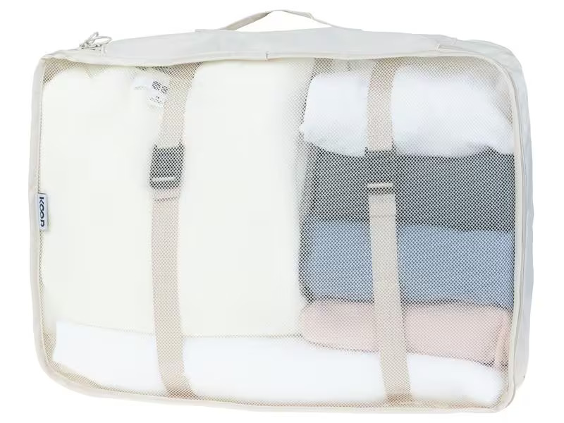 KOOR Kleiderbeutel Reesa, Grösse XL, 2er-Pack, Beige