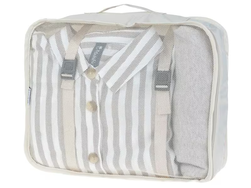 KOOR Kleiderbeutel Reesa, Grösse L, 2er-Pack, Beige