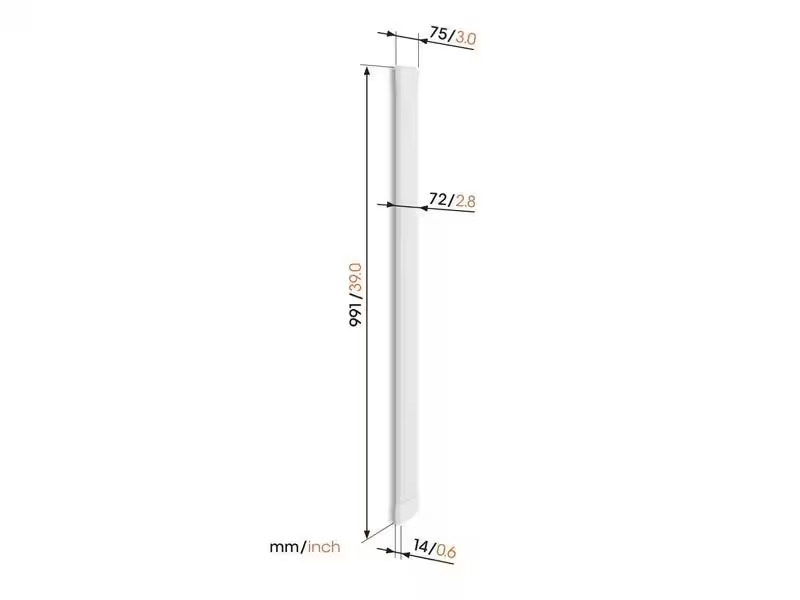 Vogel's Kabelkanal TVA 7000 1 m x 72 mm Weiss