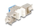 Delock Keystone-Modul RJ45 zu LSA Cat.6A Blau, 10 Stück