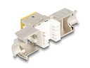 Delock Keystone-Modul RJ45 zu LSA Cat.6A Gelb, 10 Stück