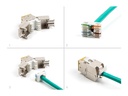 Delock Keystone-Modul RJ45 zu LSA Cat.6A Gelb, 10 Stück