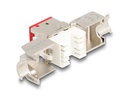 Delock Keystone-Modul RJ45 zu LSA Cat.6A Rot, 10 Stück