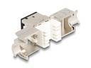 Delock Keystone-Modul RJ45 zu LSA Cat.6A Schwarz, 10 Stück