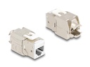 Delock Keystone-Modul RJ45 zu LSA Cat.6A Weiss, 10 Stück