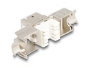 Delock Keystone-Modul RJ45 zu LSA Cat.6A Weiss, 10 Stück