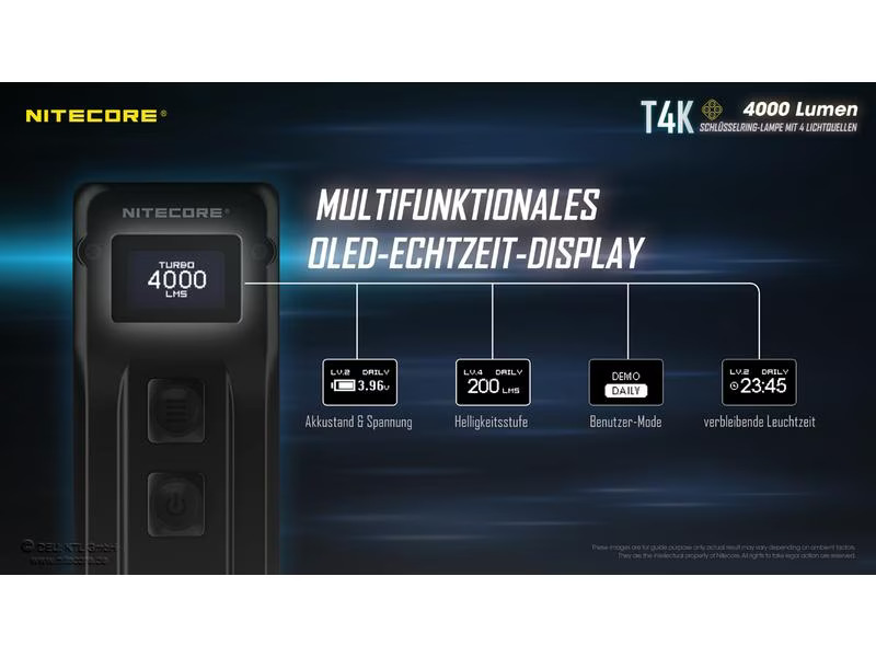 Nitecore Taschenlampe T4K