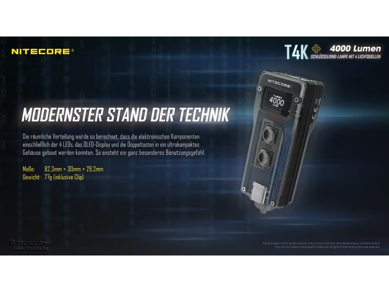 Nitecore Taschenlampe T4K