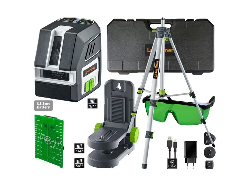 Laserliner Kreuzlinien-Laser PocketCross-Laser 2G Set 150 cm 55 m