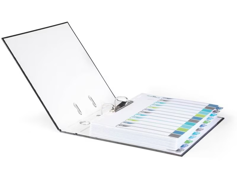 DURABLE Register A4+, 1-12, 5-farbig