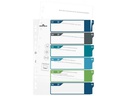 DURABLE Register A4+, 1-6, 5-farbig