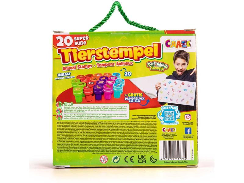 Craze Tierstempel 20 Stück