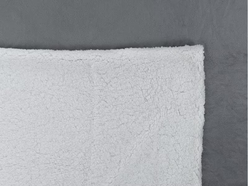 COCON Duvetbezug Sherpa 160 x 210 cm, Grau