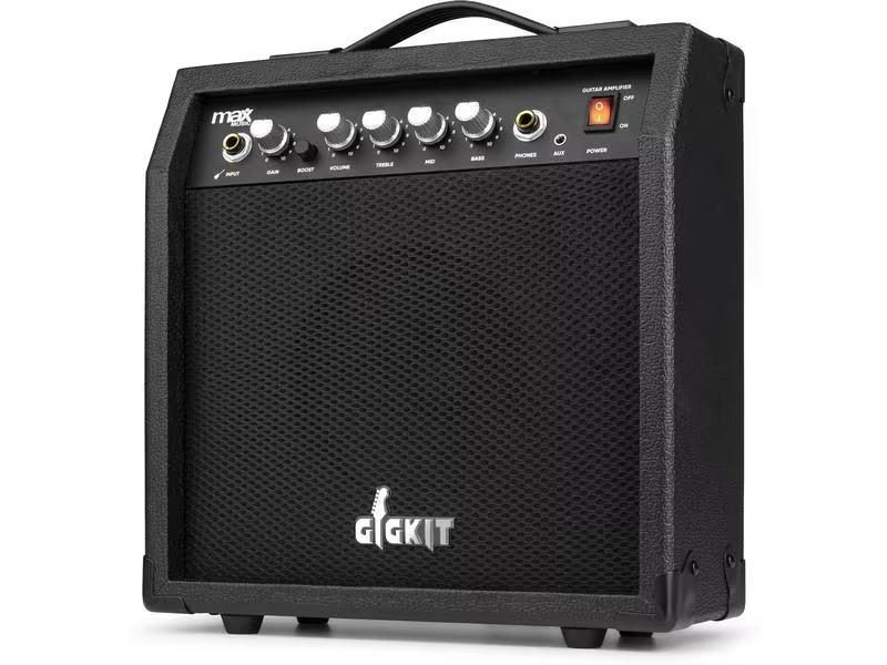 MAX E-Gitarre GigKit Quilted Style Rot