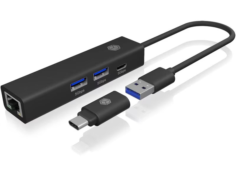 ICY BOX USB-Hub IB-HUB1439-LAN