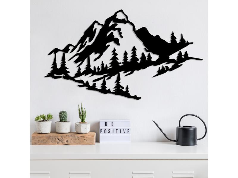 Wallxpert Wanddekoration Mountain 40 x 70 cm