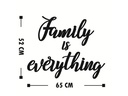 Wallxpert Wanddekoration Family Is Everything Schwarz