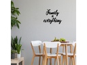 Wallxpert Wanddekoration Family Is Everything Schwarz