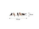 Wallxpert Wanddekoration Birds 81 x 18 cm