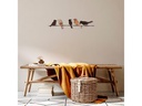 Wallxpert Wanddekoration Birds 81 x 18 cm