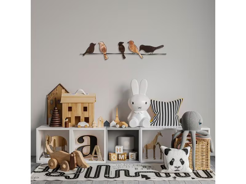 Wallxpert Wanddekoration Birds 81 x 18 cm
